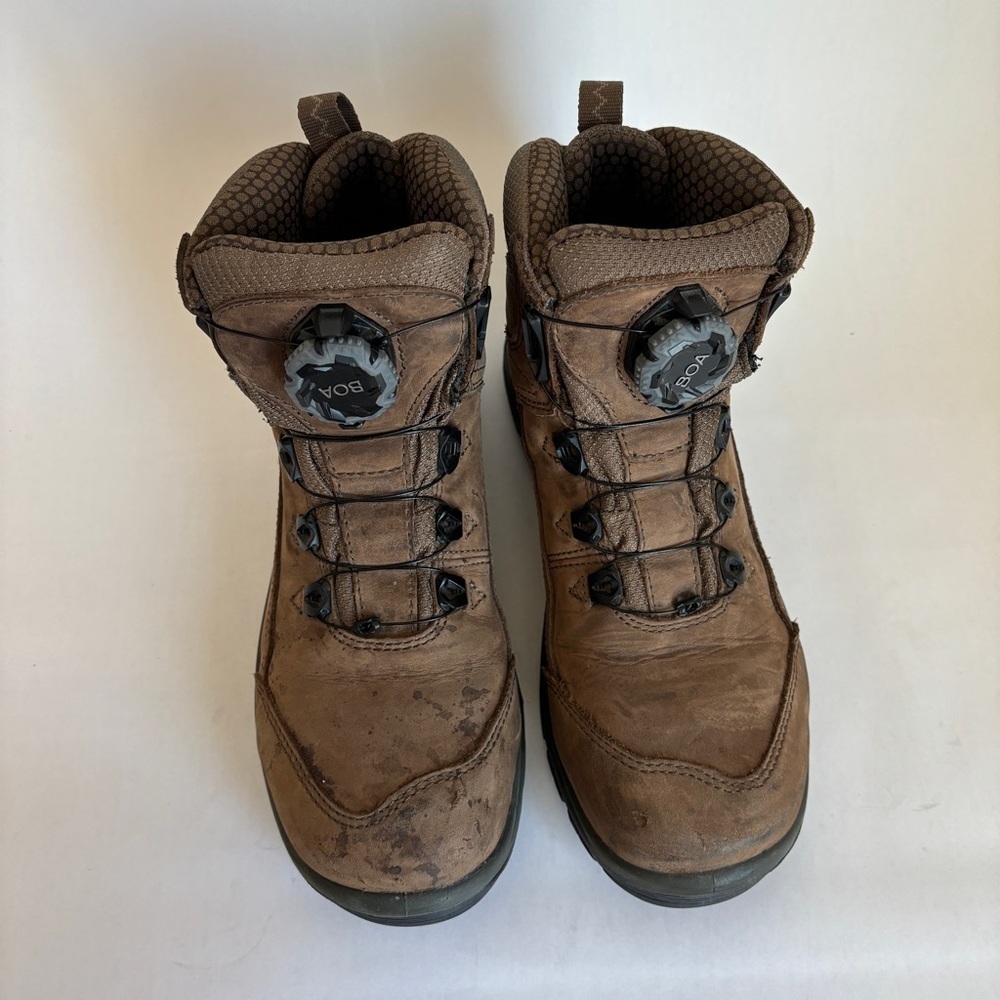 RED WING women brown leather casual Tradeswoman BOA Safety Toe Waterproof size 9 - Picture 3 of 15